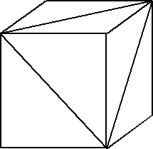 Three cubes