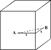 Three cubes