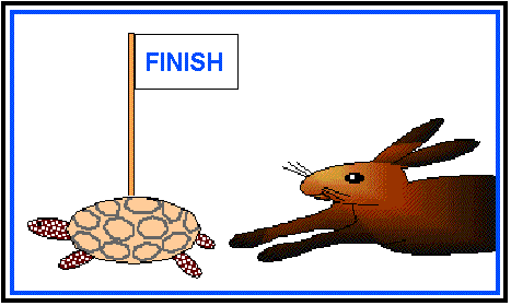 The hare and the tortoise