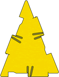 Polydron of an isosceles triangle.