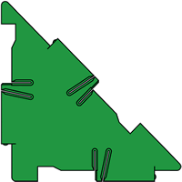 Polydron of a right angled isosceles triangle.