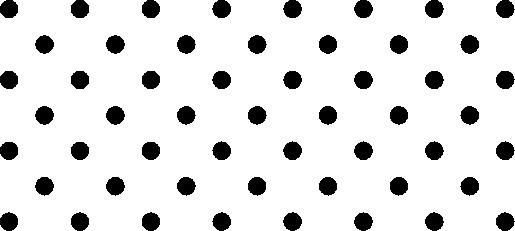 An 8-by-4 grid of black dots. In the middle of each square of 4 black dots is another black dot.