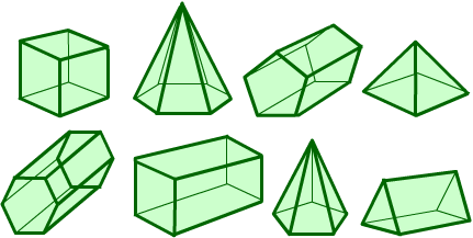 A Chain of Eight Polyhedra