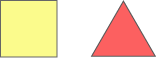 A square and a triangle.